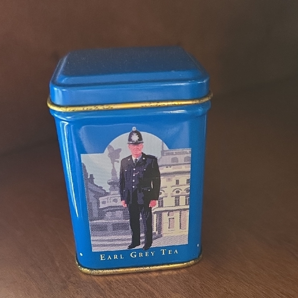 Blue Earl Grey Tea Tin